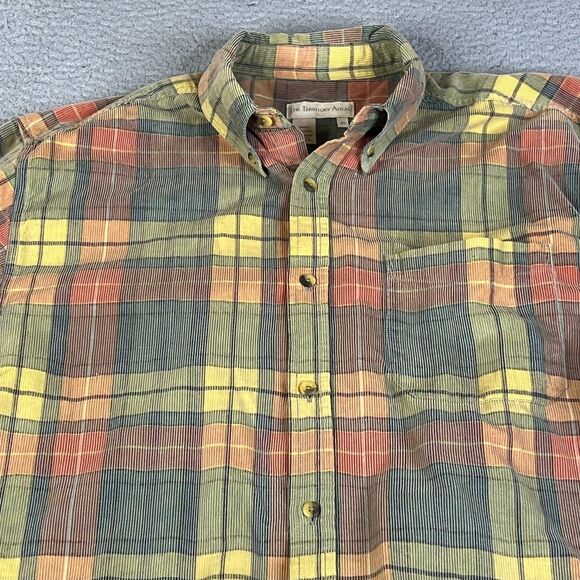 The Territory Ahead Corduroy Shirt Mens XL Red Green Button Down Pocket Cotton - Picture 1 of 10